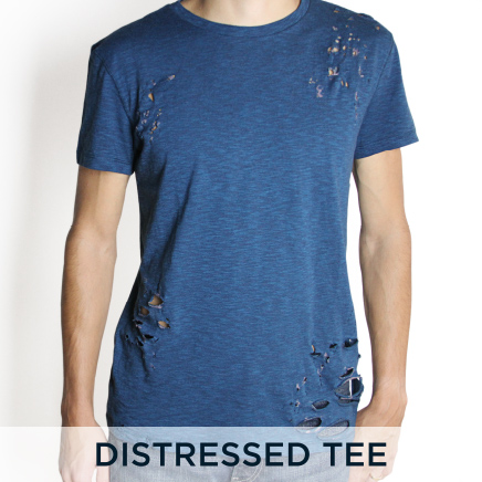 distressed t shirt meaning