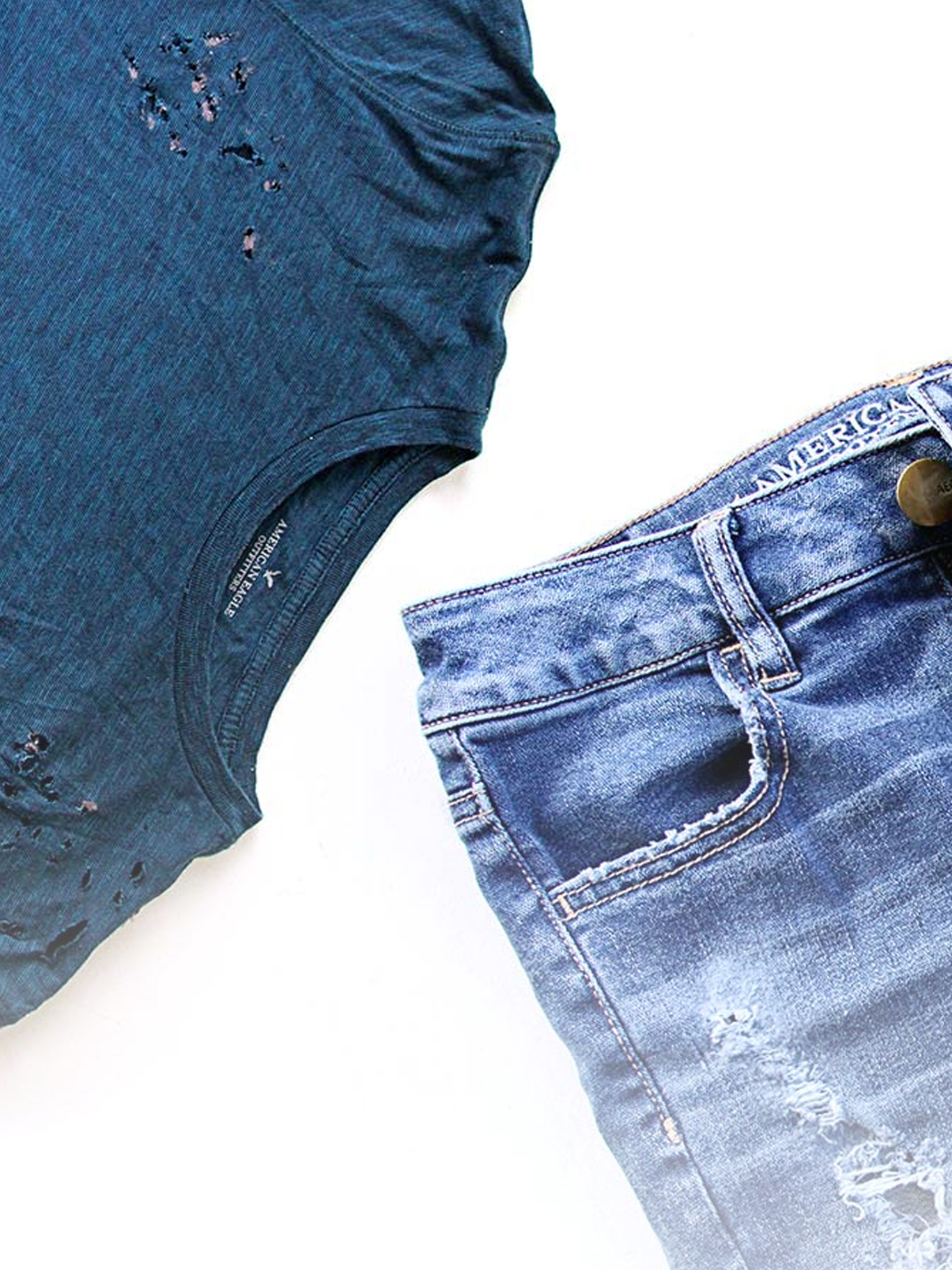 DIY: Distressed and Jeans -