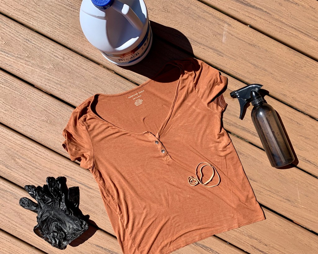 How To Make A Bleach Tie Dye Tee Aexme
