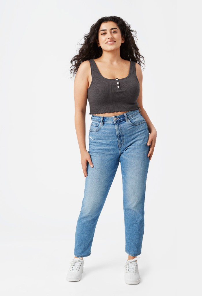 Plus Size Mom Jeans  Plus Size Baggy Mom Jeans