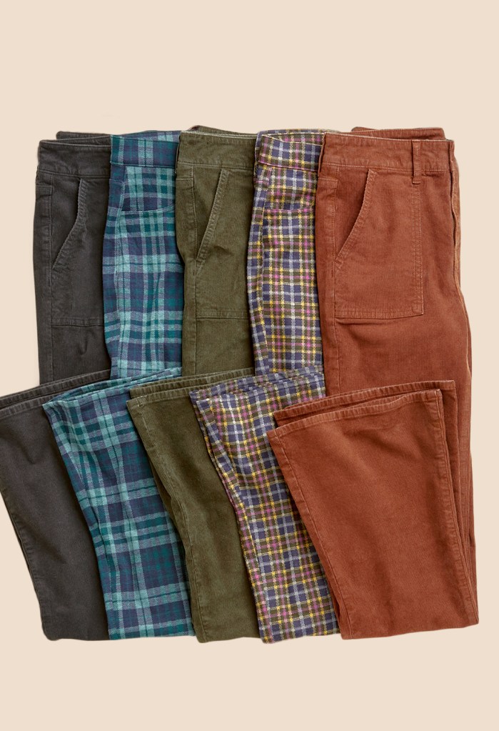 Everyday Pants - Brown Plaid