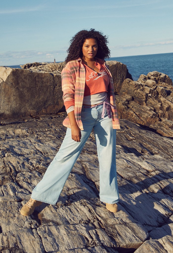 Get to Know: Women's Baggy Wide-Leg Jeans - #AEJeans