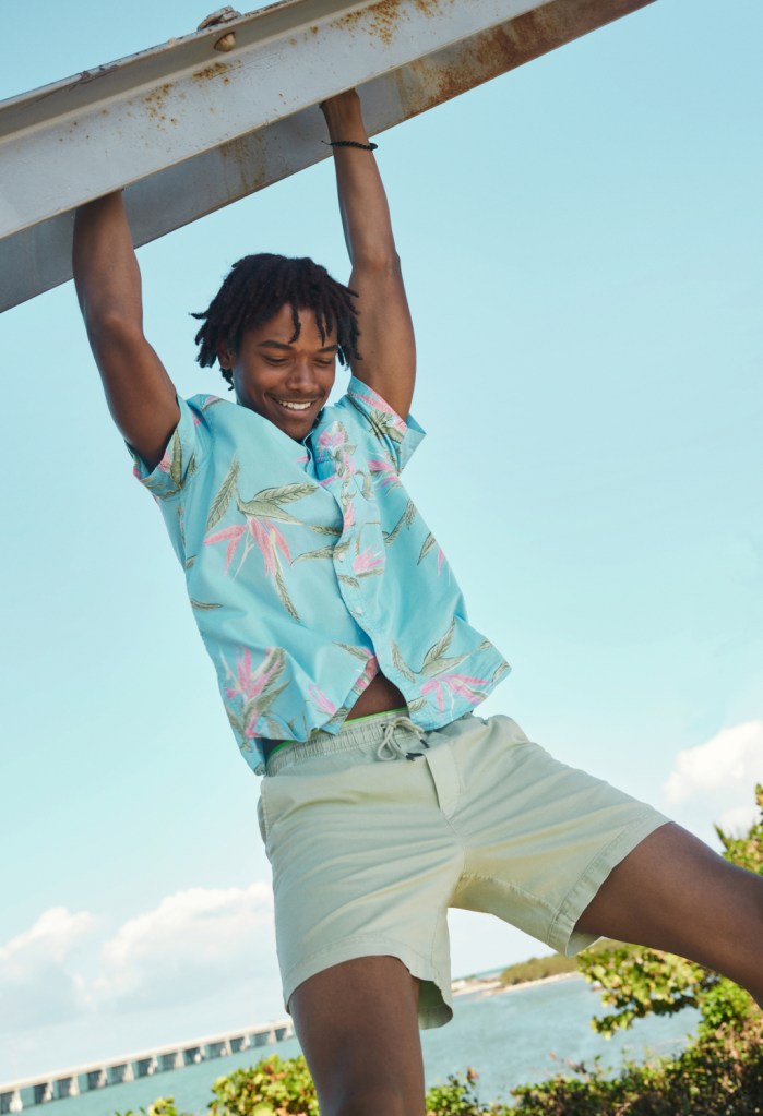 Now Trending: Men's Button-Up Resort Shirts - #AEJeans