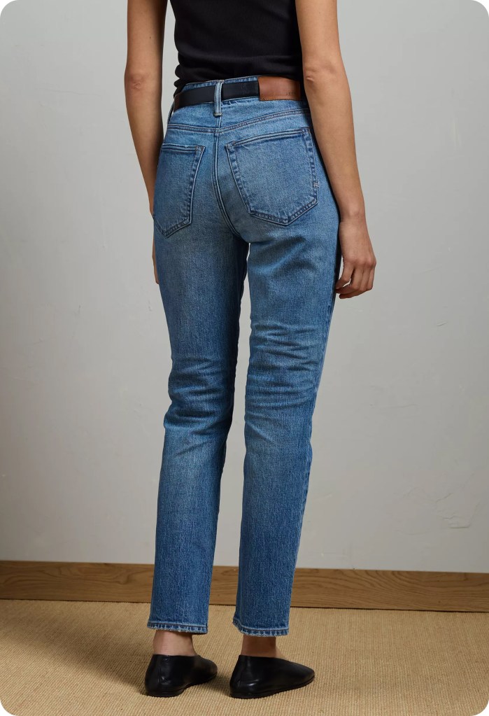 medium wash cigarette jeans