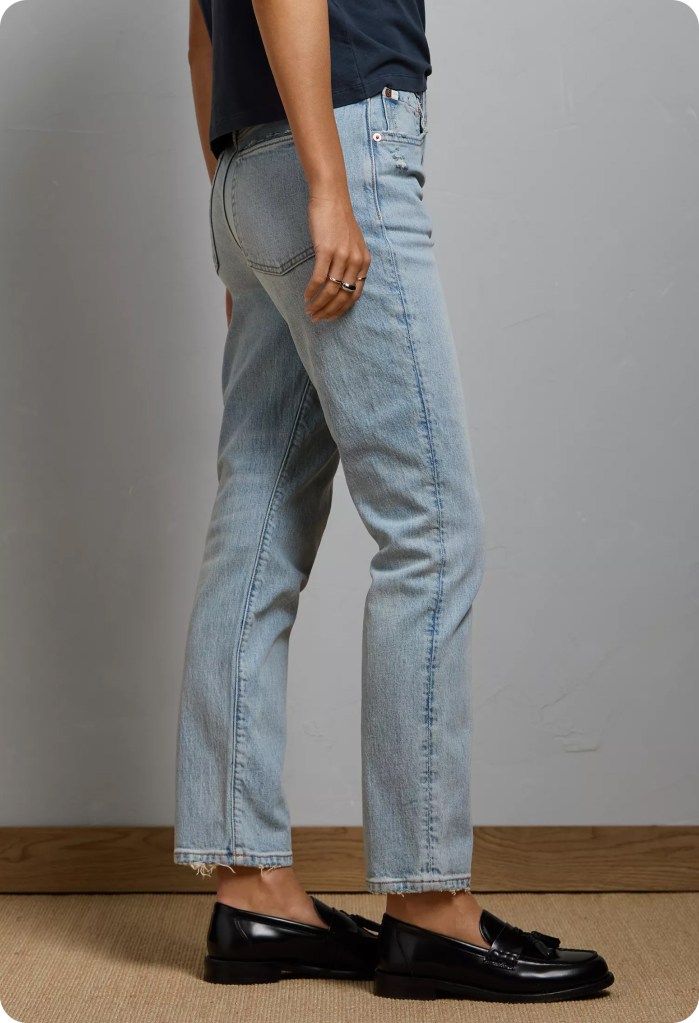 light wash cigarette jeans